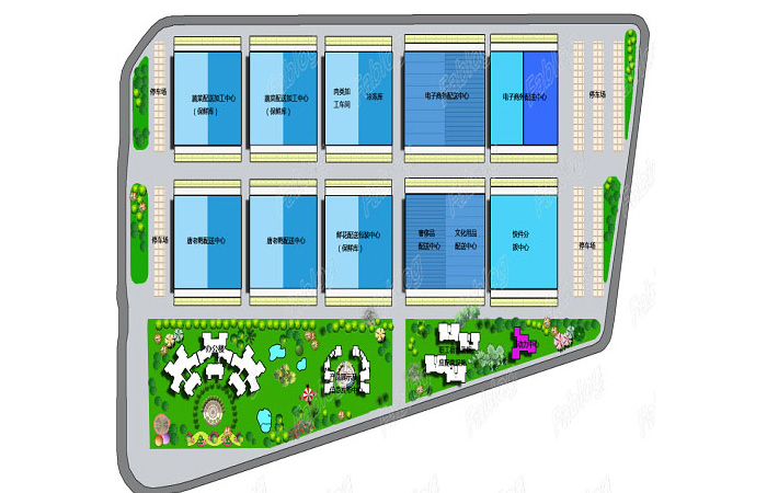 汉基唐老鸭超市连锁物流园区规划项目